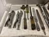 SHOP BOX W/ FILES, WRENCHES, HAMMERS, PILERS & MISCELLANEOUS - 5