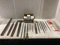 PLASTIC CONTAINER OF ASSORTED FILES W/ MASTER LOCKS