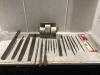 PLASTIC CONTAINER OF ASSORTED FILES W/ MASTER LOCKS