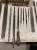 PLASTIC CONTAINER OF ASSORTED FILES W/ MASTER LOCKS - 3