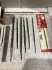 PLASTIC CONTAINER OF ASSORTED FILES W/ MASTER LOCKS - 4