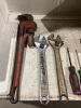 SHOP BOX OF MIXED SCREWDRIVERS & WRENCHES - 2