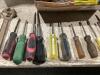 SHOP BOX OF MIXED SCREWDRIVERS & WRENCHES - 3