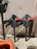SHOP COLLAPSIBLE CRATE W/ MIXED CLAMPS & CARPENTER SQUARES - 3
