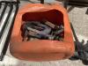 SHOP COLLAPSIBLE CRATE W/ MIXED CLAMPS & CARPENTER SQUARES - 6
