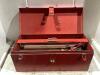 TOOL BOX W/ MISCELLANEOUS CONTENTS - WRENCH SET - 5