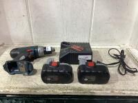 BOSCH DRILL SET W/ CHARGER & BATTERIES
