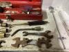 TOOL BOX W/ SATEFY GLASSES, TORCH ATTACHMENTS & MISCELLANEOUS - 3