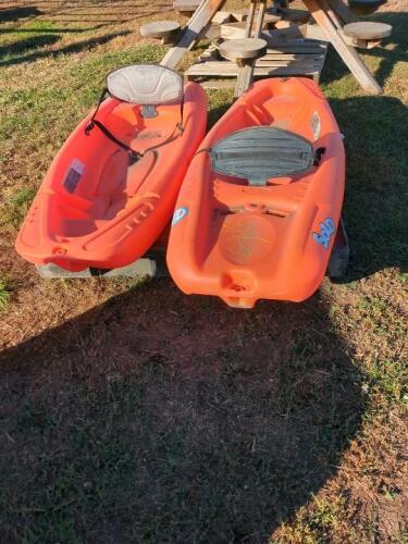 2 Pelican Solo Paddle Boats