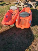 2 Pelican Solo Paddle Boats