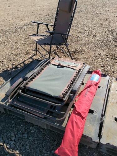 Lawn Chairs & Umbrella