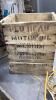 RED HEAD MOTOR OIL WOOD CRATE W/EXTENSION CORDS + BOOSTER CABLES - 4