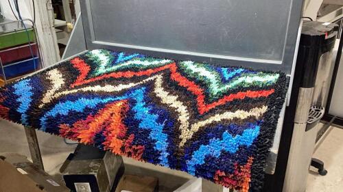 HOMEMADE RUG - MULTI COLOUR PATTERN