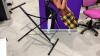 (2)ITEMS - KEYBOARD STAND + ROLL-UP ADVERTISING BANNER - 2