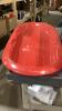 PLASTIC SLED + (2) GARDEN WATERING CANS - 3