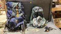 (2)BACKPACKS - JACK WOLFSKIN + MOUNTAIN EQUIPMENT