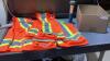 BOX W/ (2)HI VISIBILITY VESTS(SIZE L) + RECHARGEABLE FLASHLIGHT