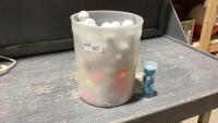 TUB OF GOLF BALLS