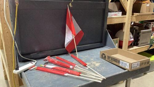 FLAT W/ 7 CANADIAN FLAGS