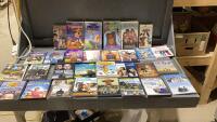 BOX OF VHS + DVD MOVIES