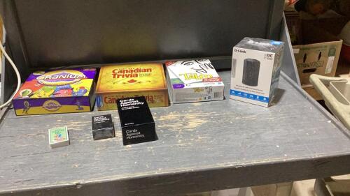 GAME NIGHT !! -BOX W/CRANIUM, CANADIAN TRIVIA, TABOO, CARDS AGAINST HUMANITY