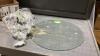 BOX W/ 70 CABINET DOOR HARDWARE + 20&rdquo;ROUND PLEXIGLASS