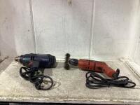 SHOP FLAT W/ BLACK & DECKER DRILL & 1/2" VSR INDUSTRIAL DRILL
