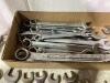 SHOP FLAT OF MIXED WRENCHES - SAE - 4