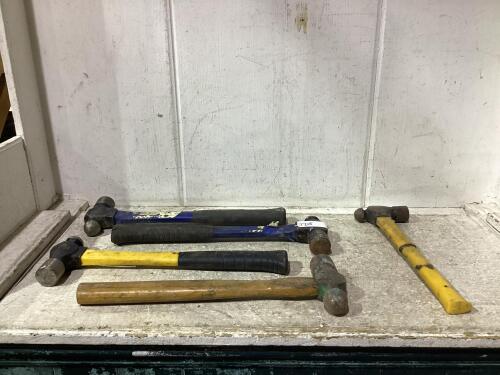 SHOP FLAT OF MIXED HAMMERS