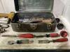 TOOL BOX W/ CHISELS, BRAD NAILER, HOLE SAW BITS & MISCELLANEOUS - 3