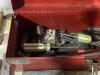 TOOL BOX W/ SCREWDRIVERS, TORCH, PILERS & MISCELLANEOUS - 6