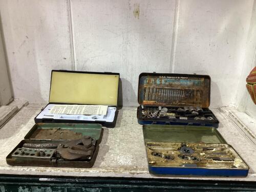 (4) SETS OF INCOMPLETE SOCKETS, TAP/DIE, SOLDERING-IRON-TORCH & MISCELLANEOUS