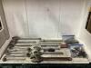 SHOP BOX OF MIXED WRENCHES, RATCHETS, SOCKETS & MISCELLANEOUS - SAE & METRIC