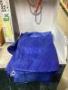 SHOP BOX OF MISCELLANEOUS W/ EXTENSION CORD, TARP, WEED-EX & SMALL BOX - 4