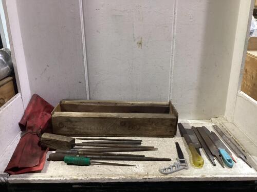 SHOP BOX OF MIXED FILES