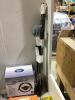 SHOP BOX OF MISCELLANEOUS W/ X-HOSE PRO, DRILL PUMP KIT & EXTENSION CORD REEL - 5