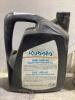 SHOP FLAT W/ (2) PAINT PAILS & ENGINE OIL - 3