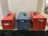 (3) EMPTY TOOL BOXES
