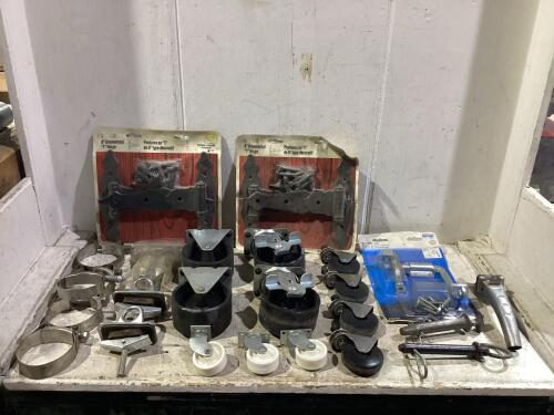 SHOP BOX OF MIXED CASTOR WHEELS & MISCELLANEOUS PARTS