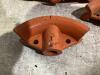 SHOP PAIL OF ORANGE PIPE BENDER PARTS - 2