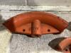 SHOP PAIL OF ORANGE PIPE BENDER PARTS - 3