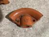 SHOP PAIL OF ORANGE PIPE BENDER PARTS - 6