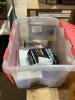 SHOP TOTE OF MIXED CABLES, MAGAZINES, 3D GLASSES, POWER STRIP & MISCELLANEOUS - 9