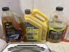 SHOP BOX W/ INTERNATIONAL HARVESTER RADIO & MIXED FLUIDS - 2