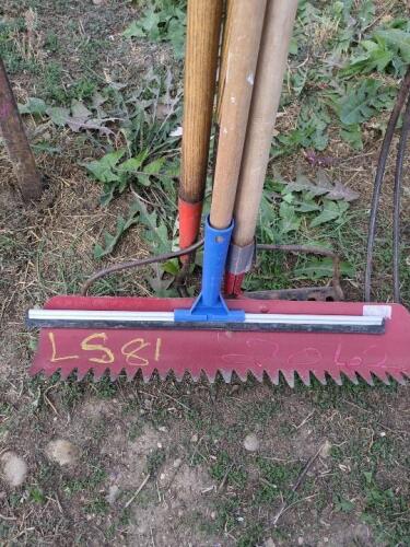 Hoe, Rakes, Squeegee