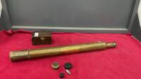 ANTIQUE BRASS TELESCOPE