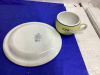 YELLOW CN CUP AND PLATE + CPR HOTEL ROOM DELIVERY PLATE W/COVER - 2