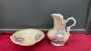 PORCELAIN WATER PITCHER & BASIN - 2