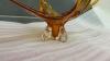 AMBER HEAVY GLASS DECOR PIECE - 3