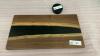 WALNUT W/ EPOXY CHARCUTERIE BOARD W/ TIN OF BOARD BUTTER - 2